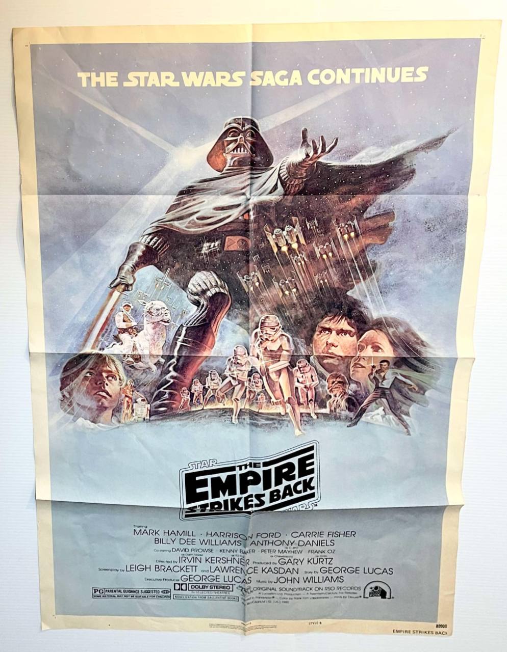 Original 1980 The Empire Strikes Back Style B NSS One-Sheet Poster, photo 1 of 3