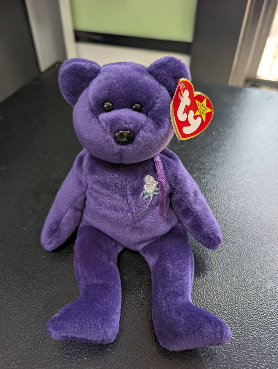 1997 Ty Princess Diana Memorial Beanie Baby Bear — Hang Tag Attached, photo 1 of 6