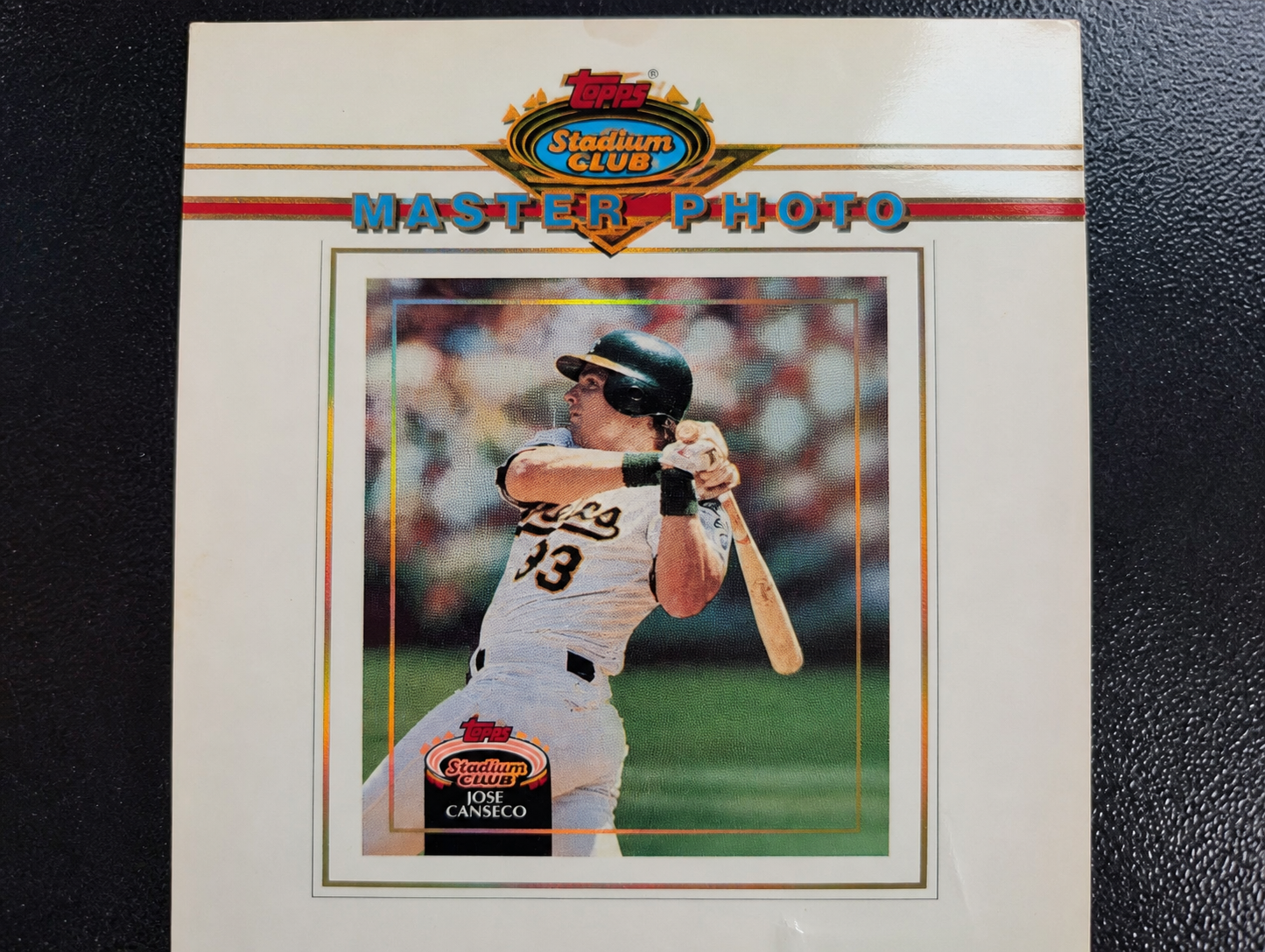 1993 Topps Stadium Club José Canseco Master Photo Oversized Card