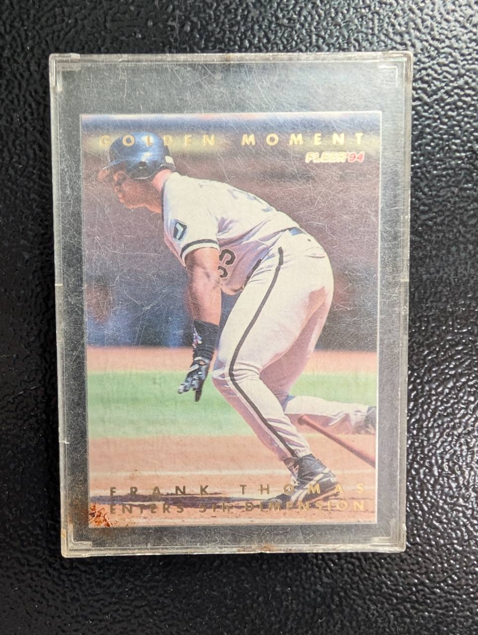 1994 Fleer Golden Moments Frank Thomas #9 “South Side Slugger” Baseball Card, photo 1 of 2