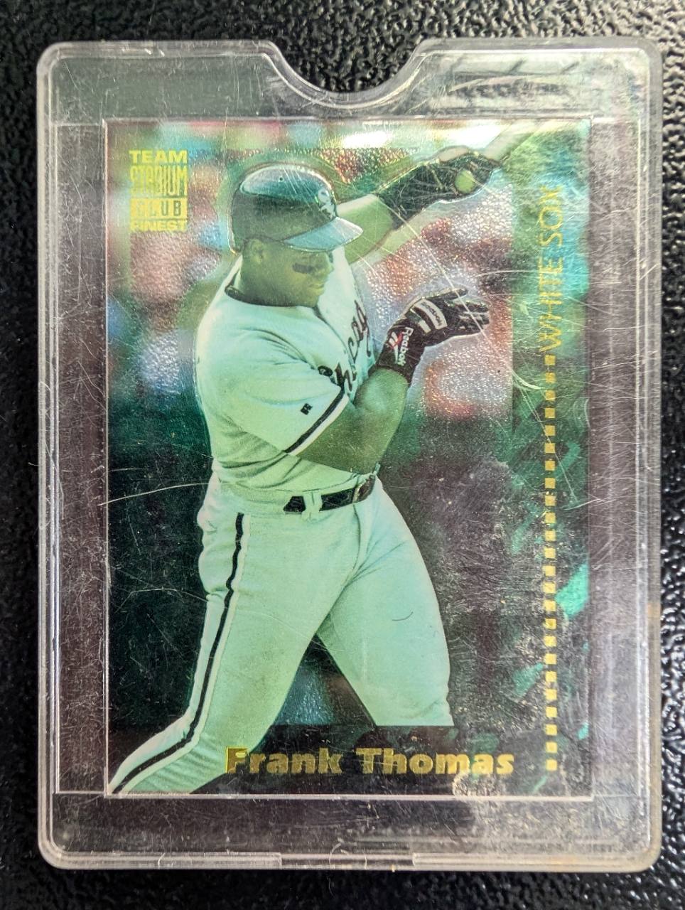 1994 Topps Team Stadium Club Finest Frank Thomas #12 Insert Baseball Card, photo 1 of 2